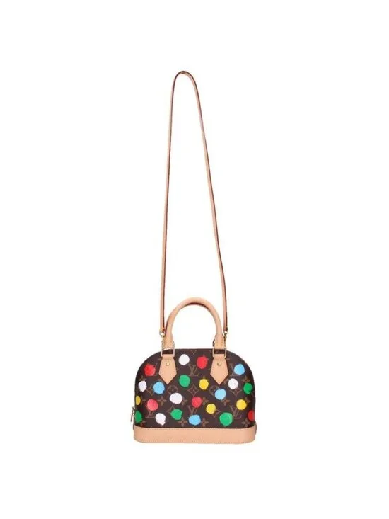 Louis Vuitton Alma BB Paint Dot Monogram Leather Handbag - Picture 2 of 5